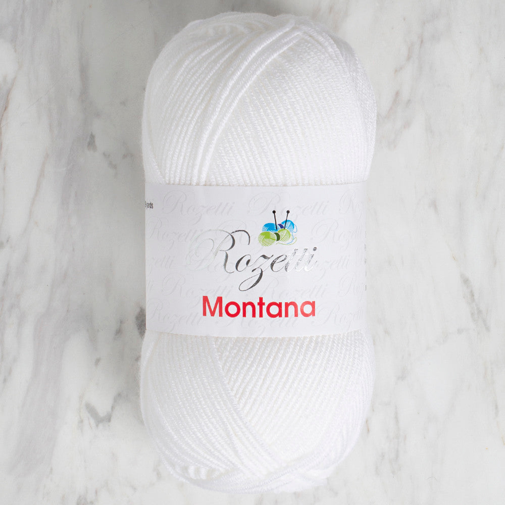 Rozetti Montana Beyaz El Örgü İpi - 155-01